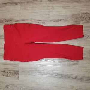 Lululemon Base Pace High-Rise Crop 23" *Dark Red Size 12